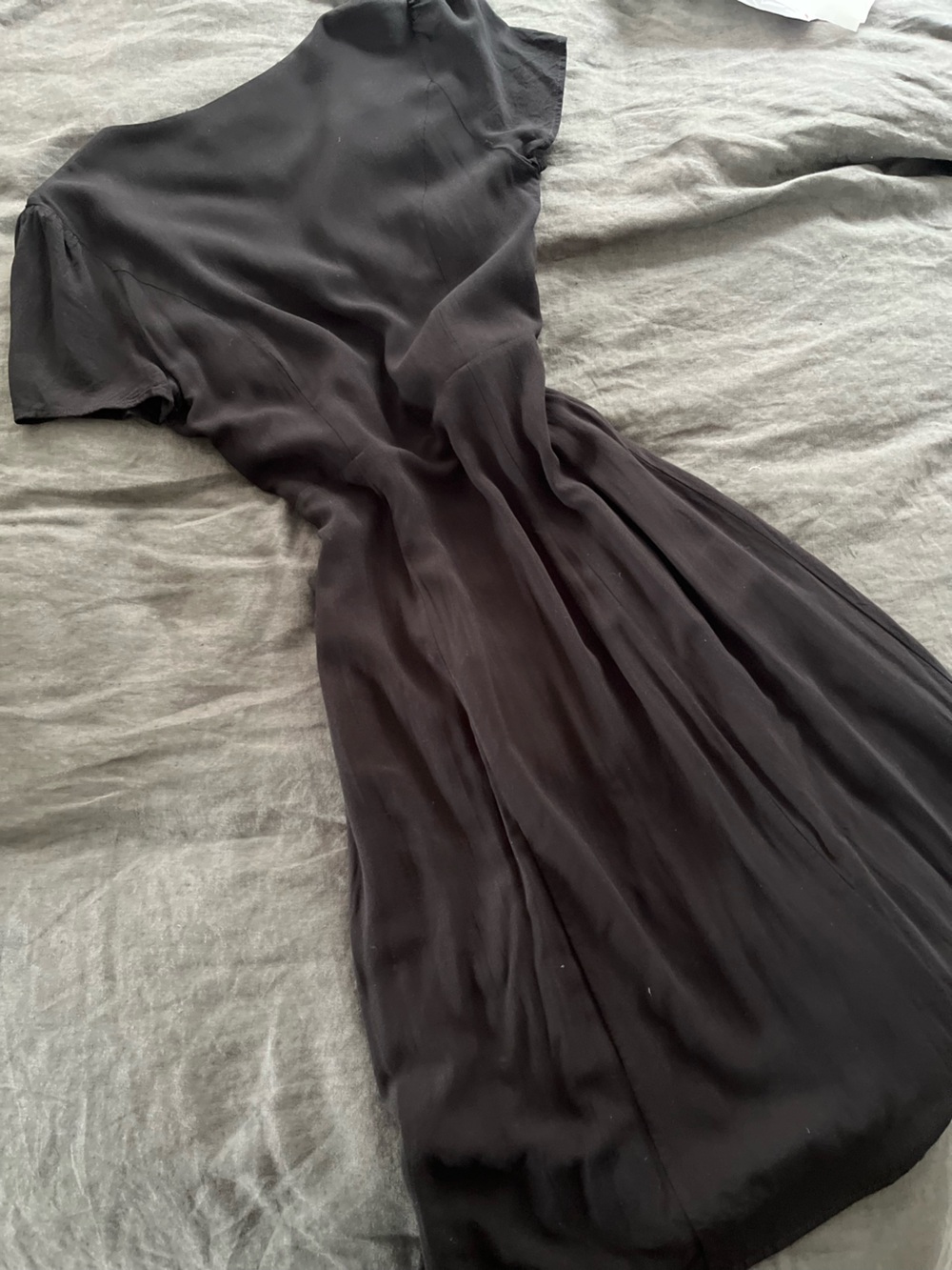 bohme Black Button-Front Short Sleeve Shirt Dress - Picture 4 of 8